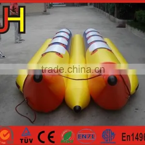 Hot Summer 6 Person Inflatable Flying Fish Banana Boat For Sale thumbnail-6