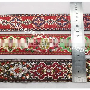 Hot Selling Ethnic 4cm Width Polyetser Jacquard Ribbon Wholesale thumbnail-6