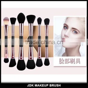 Duo End Rose Gold 14pcs Fiber Hair Makeup Brush Set Gift Box Pacakging Beauty Brush Custom Logo Makeup Brushes for Sale thumbnail-3