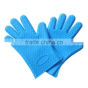 Silicone Kitchen Heat Resistance Baking Cooking Gloves BBQ Oven Gloves thumbnail-6