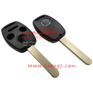 With Chip Place and Logo Honda 3+1 Button Remote Key Cover Case Casing Shell for Car Key thumbnail-1