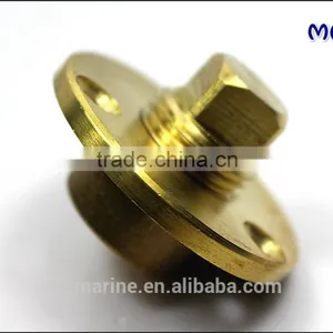 Boat Brass Garboard Drain Plug With O-Ring thumbnail-6