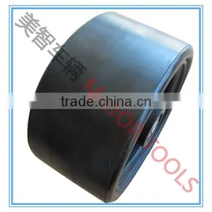 8x4 Wide Section Smooth Solid Rubber Wheel thumbnail-1