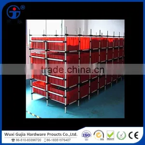 Pipe Rack Metal Joints With Coated Pipe Combine Into Pipe Rack System/goods Shelf/warehouse thumbnail-1