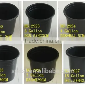 Black Gallon Pot 1#2#5# for Nursery Garden Plastic Flower Pots thumbnail-4