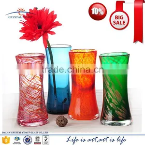 2015 Hot New Products Wedding Centerpieces Artistic Murano Flower Shaped Fresh Glass Flower Vase thumbnail-1