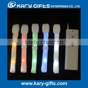 Promotional Custom Printing LED Bracelet Concert Event Flashing LED Wristband thumbnail-4