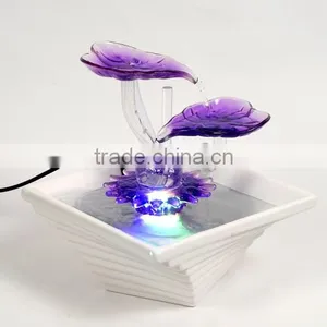 Glass Water Fountain for Desktop Decoration thumbnail-2