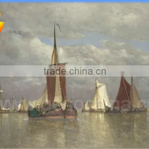 Decorative Picture Oil Painting Pictures of Sea for Living Room thumbnail-1
