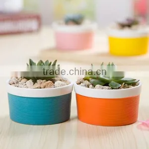 Attractive Indoor Decor Mini Bright Color Ceramic Planter thumbnail-2