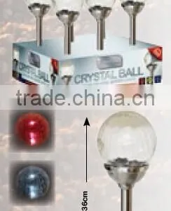 Small Stainless Steel Colour Changing Solar Crackle Globle Glass Ball Lawn Light Yard Path Light Solar Lamp Solar LED Light thumbnail-3