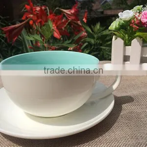 Haonai Drinkware Fine Porcelain Wholesale Coffee Cups and Saucer Set thumbnail-5