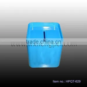 Tin Square Money Box - Blue thumbnail-1