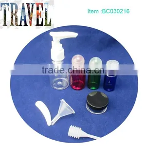 Eco- Friendly Plastic Transparent Travel Bottle Sets for Women Travel Bottle Kit thumbnail-4