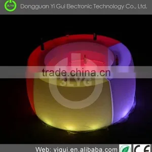 Waterproof Modern Glass Plastic Led Lighted Bar Counter Table thumbnail-2