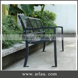 Arlau Metal Outdoor Street Bench,Ornamental Iron Garden Bench,Wrought Iron Park Bench Garden Chair thumbnail-2