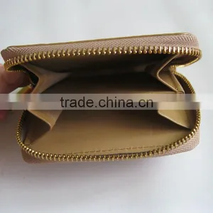 Leather Purse With Gold Zipper thumbnail-1