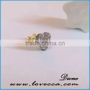 Fancy Stud Earring Latest Fashion Accessories Geode Earrings thumbnail-3
