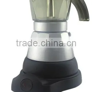 3cups Electric Espresso Antique Coffee Maker Moka Espresso Coffee Pot thumbnail-1