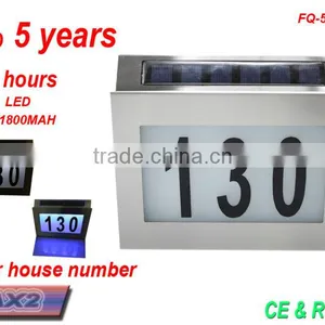 2016 New Style Led Doorplate Solar House Number Light thumbnail-1