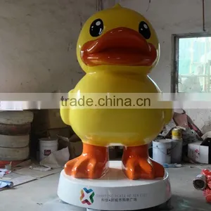 Outdoor FRP Duck Mascot Sculpture thumbnail-2