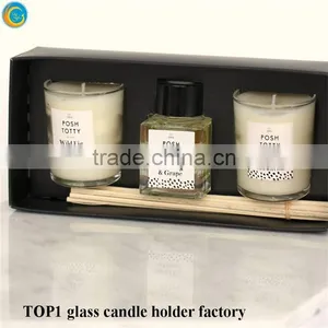 Painted Mason Jars Wedding Glass Candle Jars With Gold Rhinestonesclear 9cl Votive Glass thumbnail-4