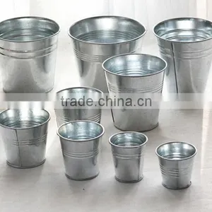High Quality Chinese Factory Customized Logo Metal Galvanized Beer Ice Bucket thumbnail-1