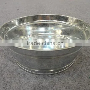 Large Oval Bucket Beer Holder Party Tub Metal Ice Bucket thumbnail-1