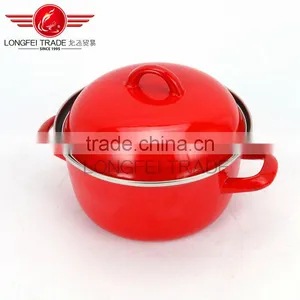 New Design Luxurious Enamel Stew Pot Casserole Hot Pot Turkey Pot OEM thumbnail-4
