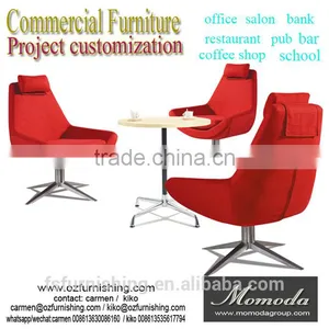 High Fashion Office Project Furniture Modern Commercial Meeting Red Fabric Chair Bank VIP Waiting Living Room Chairs thumbnail-1