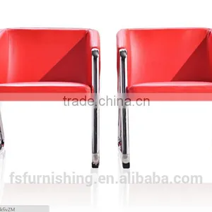 Red PU Officel Office Meeting Chair Bank Clube VIP Room Waiting Visiting Chairs thumbnail-1
