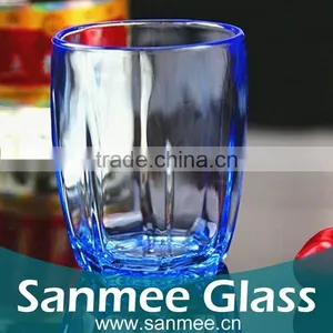 Blue Color Glass Cup,drinking Glass Tumbler thumbnail-1