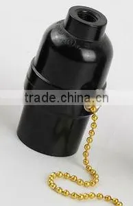 CE Approved E27 Bakelite Lampholder With Chain thumbnail-1