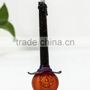 Latest Artificial Acrylic LED Candle Light Pumpkin Shape Base Halloween Decorations thumbnail-2