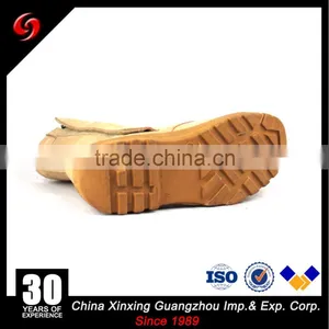 Khaki Suede Cow Leather Army Tactical Military Desert Boots With Zipper for Hunting /Hiking/ Camping thumbnail-6
