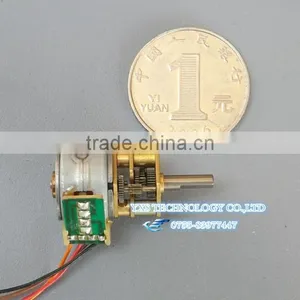 Micro Gear 15 Stepper Motor Stepper Motor Full Metal Gear Box 15mm 2 Phase 4 Wire 5v New thumbnail-2