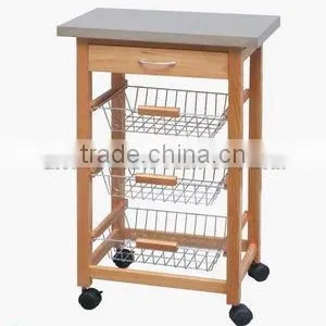 Design Hand Cart, Movable Kitchen Serving Trolley Cart thumbnail-4