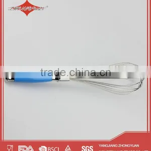 10" High Quality Stainless Steel Manual Egg Beater Whisk for Kitchen Tools thumbnail-6
