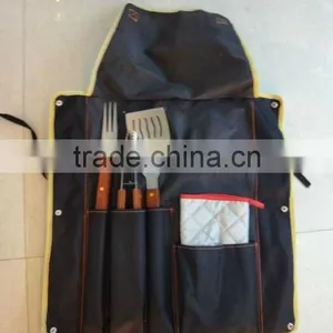 4pcs Wooden Handle Bbq Sets thumbnail-1