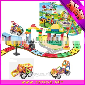 Children Plastic Building Blocks 3d Diy Magnetic Toys for Kids thumbnail-1