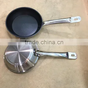 China Nonstick Stainless Steel Forged Frying Pan/casserole Set thumbnail-6