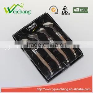 WCJ845 Wholesale Stainless Steel 4 Pcs Spoon Plastic Spoon Set thumbnail-3