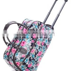 Printing Trolley Travel Bag With Durable Wheels thumbnail-1