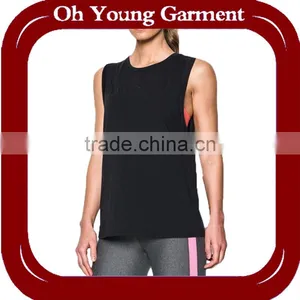 OEM Moisture Wicking Breathable Dropped Armholes Tank Top Women,Custom Stringer Tank Top,tank Top Manufacturer. thumbnail-2