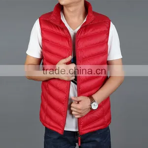 Most Popular Winter Orange Down Vest Winter Jacket Cheapest Price Winter Vest thumbnail-5