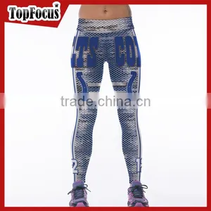 Miqi Apparel 2017 Newest Women Activewear Sublimation Colorful Yoga Tight Pants For Ladies thumbnail-1