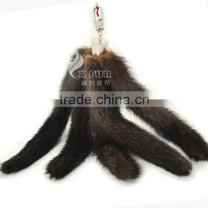 CX-R-20 Wholesale China 2014 New Items Mink Fur Tails KeyChain thumbnail-1