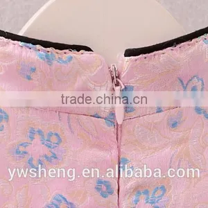 Children 's Qipao 2016 New Sleeveless Vest Skirt National Wind Baby Party Velvet Dress thumbnail-3