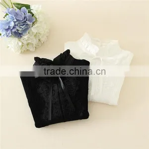 Model for Kids Knitted Solid Sweaters Mandarin Collar Children Cardigan Sweater for Girls thumbnail-4