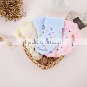 Top Sales Super Soft Winter Cotton Baby Tube Socks Lovely Baby Anti Slip Socks thumbnail-1